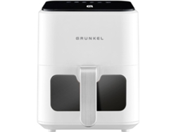 GRUNKEL - Freidora aire - Airfryer - EASY FRYER de 4L y 1200W con panel de control digital Multifunción. Temporizador 60 minutos 7 programas de cocina para freir sin aceite (Blanco)