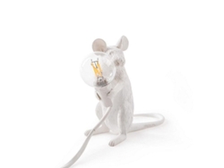2026-7233-lámpara De Mesa Rata Animal Blanca Led E12 90-260v Interruptor De Perilla Moderna Regalo Navidad Niños Blanco-1