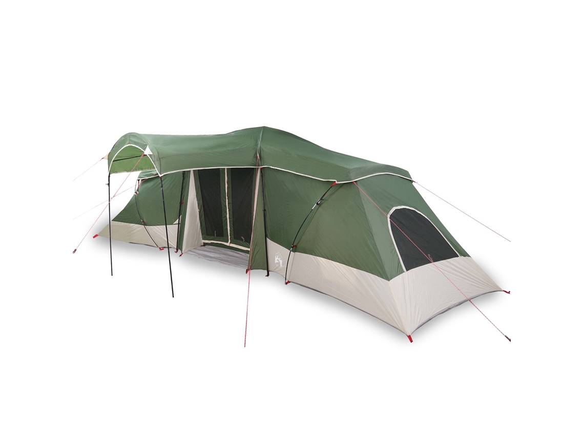 Tienda de campaña familiar impermeable Domus Green para 6 personas con ventanas Wsd598623 Lovely Home