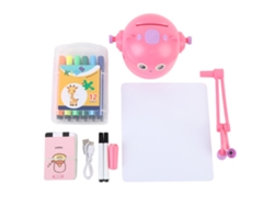 Robô De Desenho Inteligente Para Crianças Interativo Educativo Brinquedo De Aprendizagem De Arte Rosa