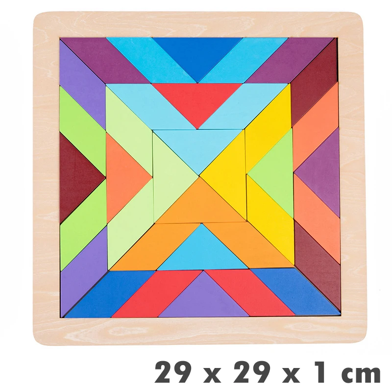 Rompecabezas De Madera Montessori Arcoíris Para Niños: Educación Artística, Entrenamiento De La Imaginación.