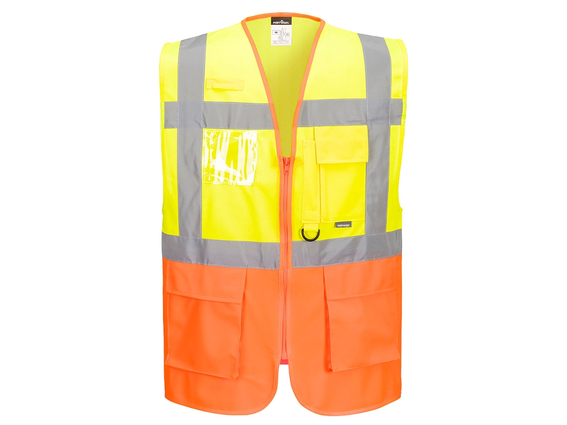 Chaleco ejecutivo de alta visibilidad práctico y ligero / Amarillo naranja / S Portwest