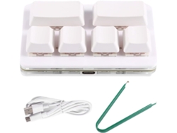 Teclado Personalizable De 6 Teclas Con Accesos Directos, Grabación, Silencio, Batería Predeterminada, Intercambio.
