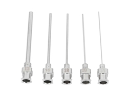 5 agujas de jeringa de acero inoxidable con punta roma, dispensación de 12 38 g