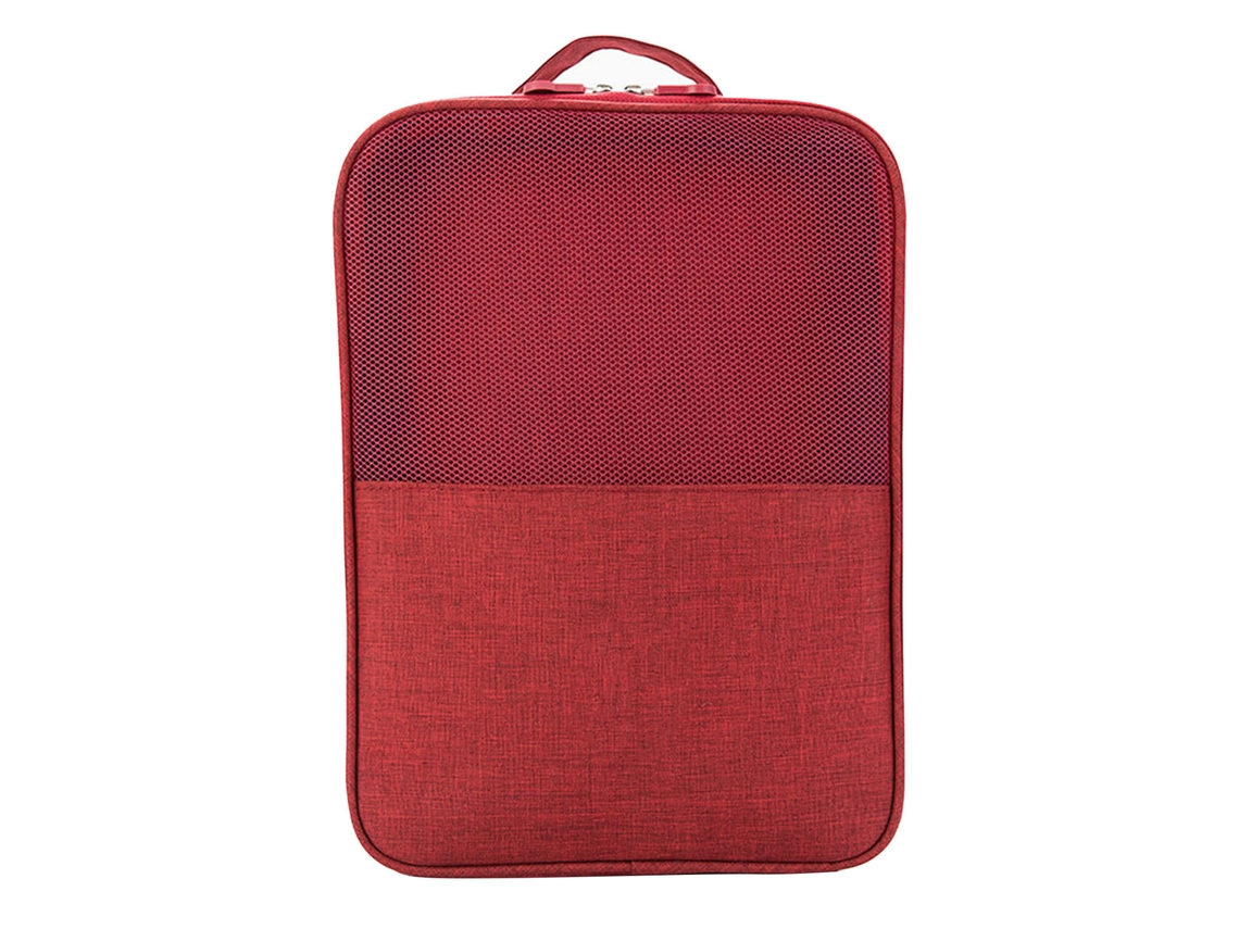 Bolsa De Sapato Impermeável, Tecido Oxford Catiônico, Leve, Economiza Espaço, Bolsa Organizadora De Sapatos Portátil Para Homens, Mulheres, Vinho Tint