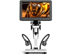 Microscopio Digital Lcd De 7 Pulgadas Con Aumento De 1200x Para Inspección De Piezas Y