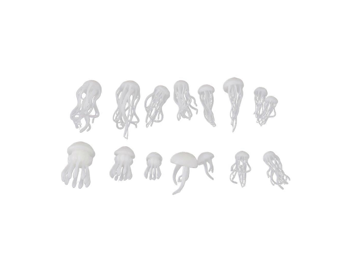 Juego de 16 piezas de resina epoxi Crystal Ocean para modelar mini medusas - Rosewell