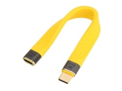 Cable Usb-c Corto Y Flexible, Macho A Hembra, Pd, Carga Rápida De 100 W Y 5 A, Transferencia De Datos De 40 Gbps.