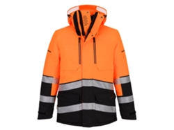 Parka De Trabajo Alta Visibilidad Expedition Ev4 | Impermeable Naranja/negro / L