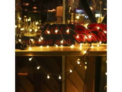 Guirnalda de luces LED Tomshine 2026 de 18 m con 150 bombillas, mando a distancia, 8 modos de iluminación y luz blanca cálida para decoración de interiores y exteriores.