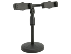 Soporte Para Teléfono Móvil De Altura Y Ángulo Ajustables Para Uso Sobre Mesa, Compatible Con Teléfonos De 6 A 10 Cm, Con Capacidad Para Dos Teléfonos.