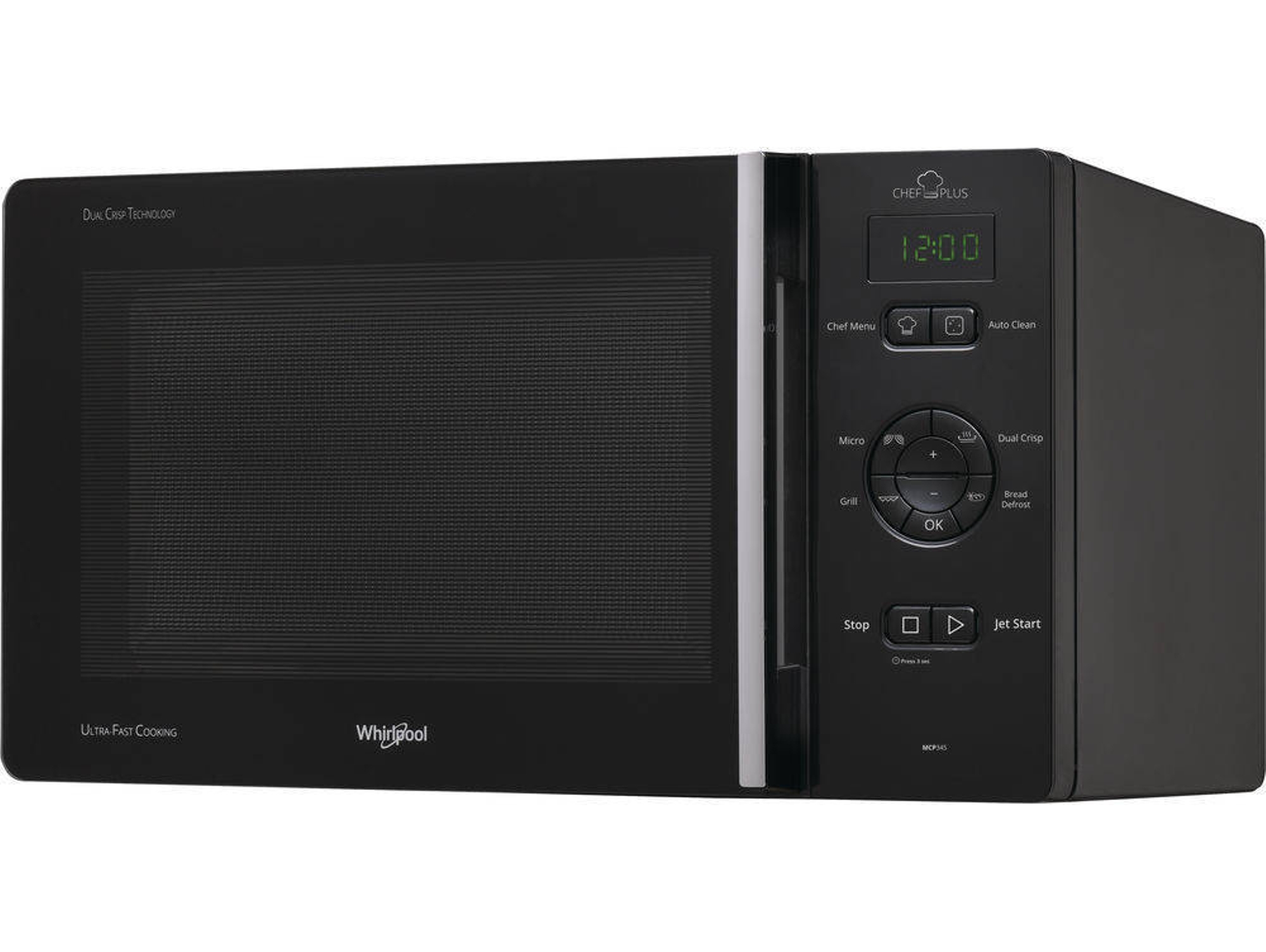 Microondas WHIRLPOOL MCP 345 BL (25 L - Con Grill - Negro)