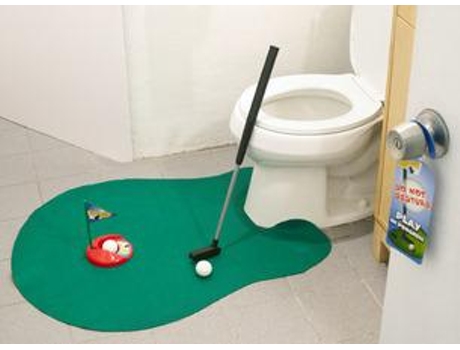 Alfombra de golf para el baño