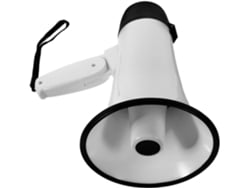 Trompeta De Mano Blanca Con Alarma Y Función De Grabación, Amplificador De Sonido Portátil 3500.