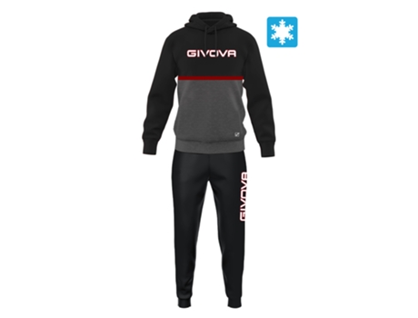 Chándal para Hombre GIVOVA (XL - Lana - Negro)