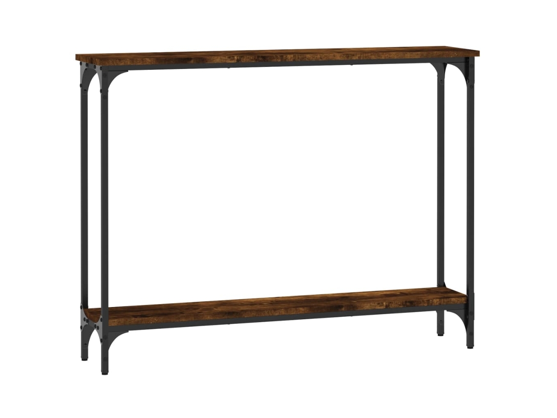 Juego de 2 consolas 100x22,5x75 cm Derivados de madera de roble ahumado MAISON EXCLUSIVE