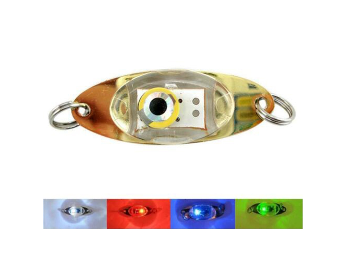 Atraedor De Peces Submarino Led Con Ojos Incrustados 3d Cebo Luminoso Para Trampas