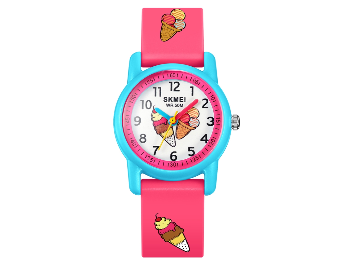 Reloj Analógico De Cuarzo Con Estampado De Jirafa, Correa De Piel Sintética, Resistente Al Agua Hasta 50 M (skmei).