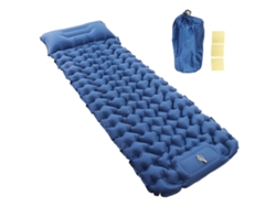 Colchón Hinchable De Camping Ligero, Impermeable Y De Color Azul Marino, Con Bolsa De Almacenamiento Para Exteriores.