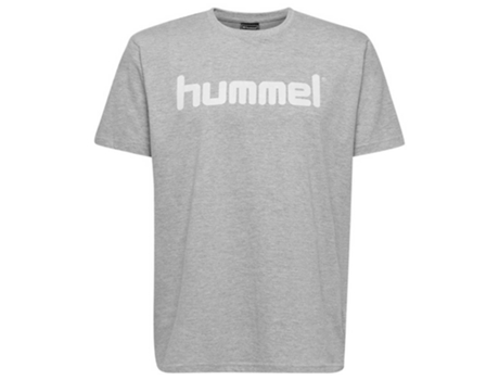 Camiseta de Hombre para Fútbol HUMMEL Go Logo Algodón Gris (8)