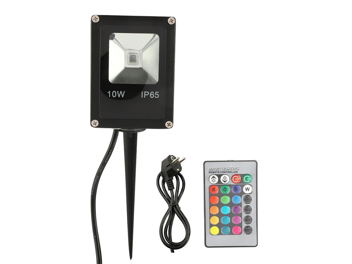 2026-foco Led Inundación 10w Rgb Con Control Remoto, Impermeable Para Jardín, Patio Y Paisaje