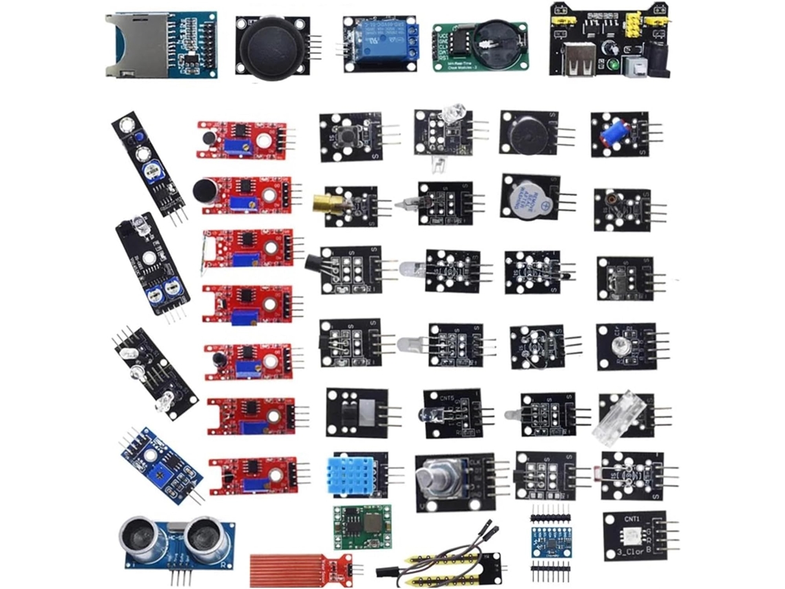 Kit De Inicio Completo Para Sensores Con 45 Componentes Esenciales.