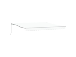 Toldo manual blanco, 400x350x165cm, poliéster y metal, HARLANV1
