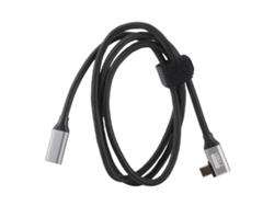 Cable extensor USB C 4K 100W PD 5A 90° YHL 25cm