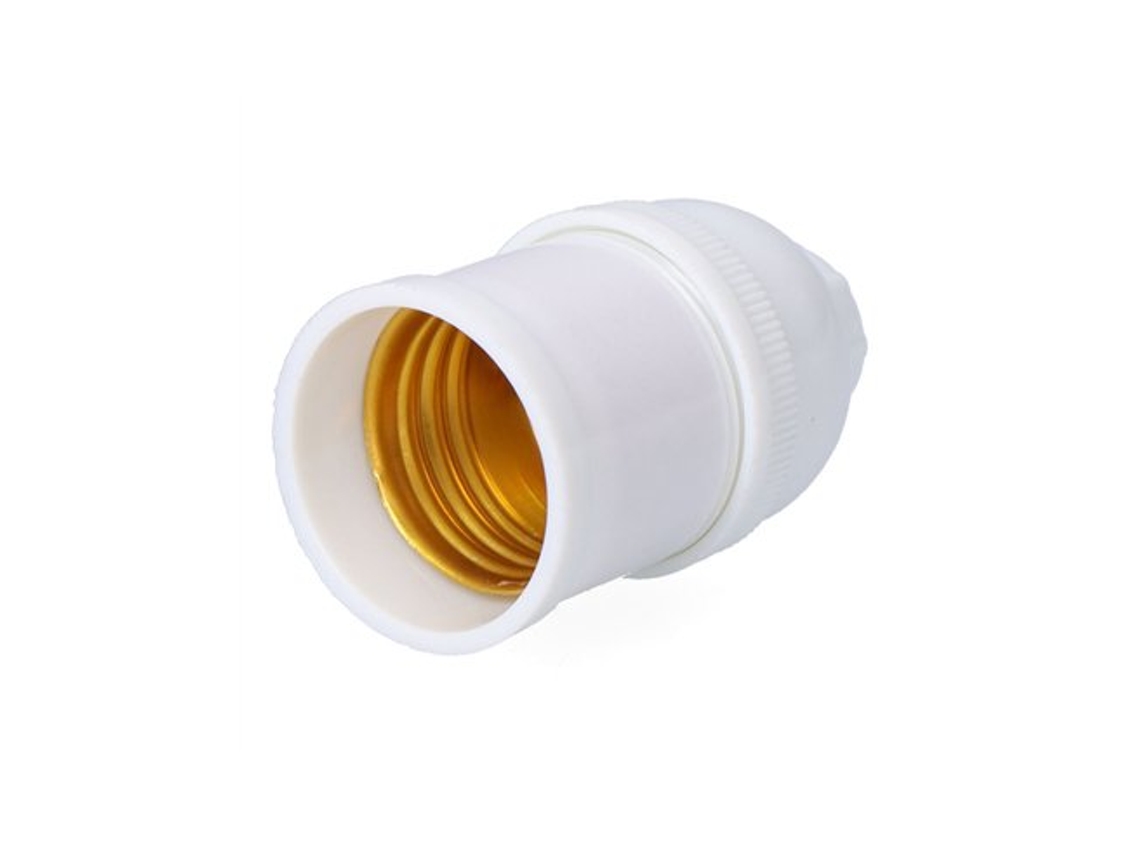 Portalámparas Corriente E27 Blanco (retractilado)