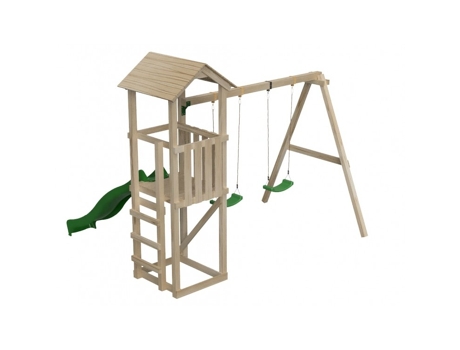 Parque Infantil Masgames Carlit L Techo de Madera MASGAMES OUTDOOR GAMES