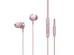 Auriculares Inalámbricos Bass Heavy YIZHOOD Metal Bluetooth Rosa