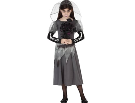 Disfraz de Niña DISFRAZZES Novia Cadáver Halloween (Talla: 3 a 4 años)