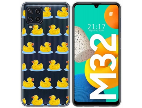 Carcasa Samsung Galaxy M32 TUMUNDOSMARTPHONE Dibujos Transparente Multicolor