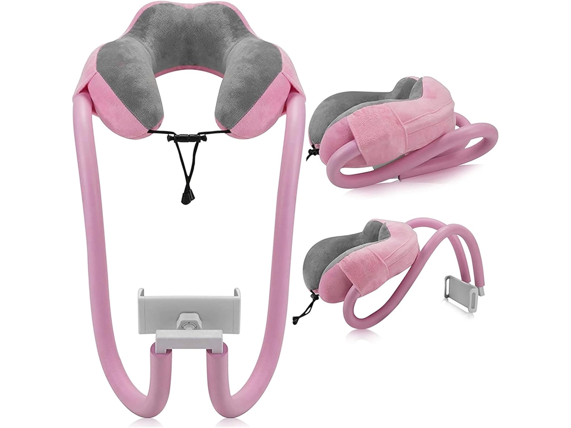 Soporte Para Teléfono De 360 Grados Con Almohada De Apoyo Para El Cuello | Cama, Sofá, Viajes