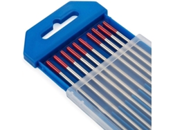 Electrodos TIG de tungsteno WT20 (rojos) 2% torio 1,6 mm x 150 mm 10 unidades por paquete