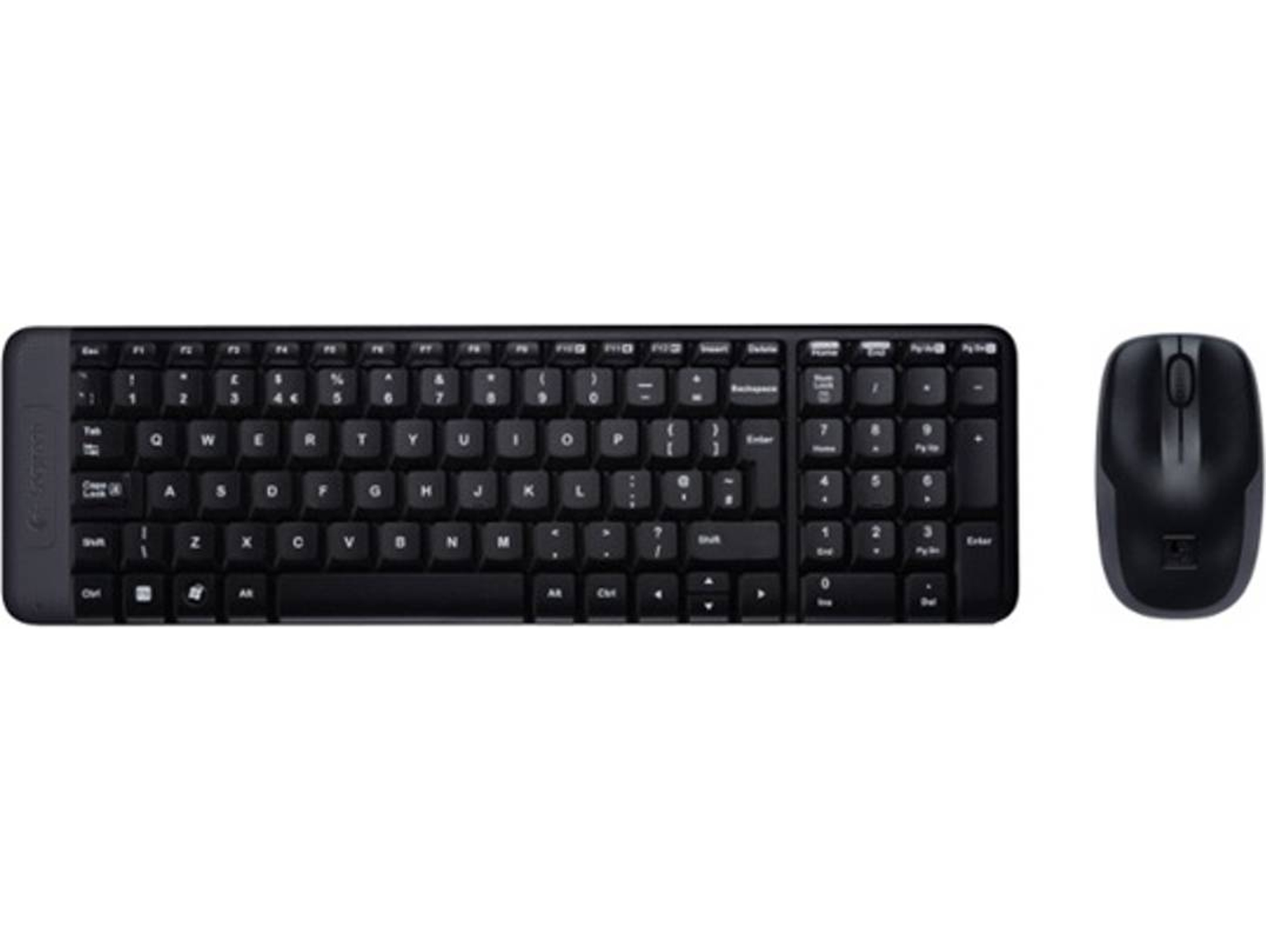 Teclado + Ratón LOGITECH MK220 (Inalámbrico - Negro)
