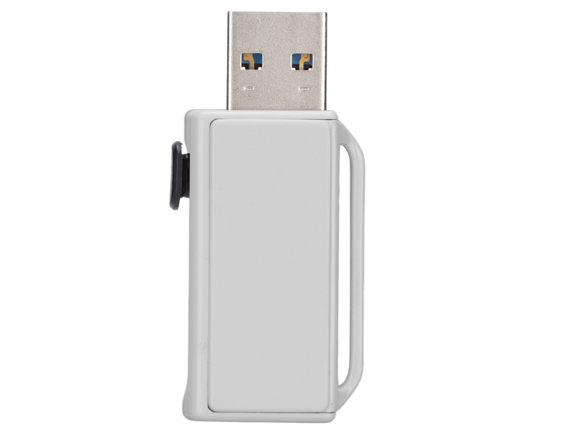 Memoria Usb Flash Drive 128gb Portátil Plástico Blanco Push Pull Para Almacenamiento Y Transmisión De Datos