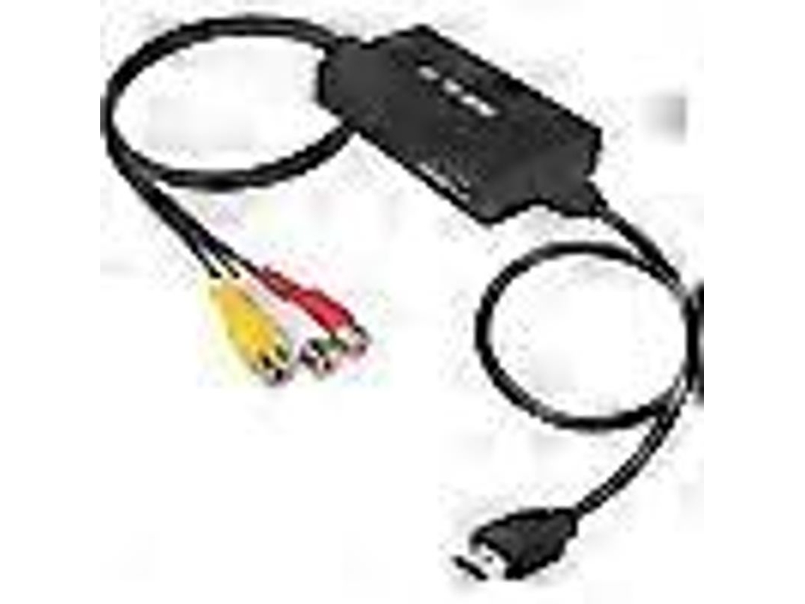 Convertidor De Rca A Hdmi, Adaptador De Vídeo Compuesto A Hdmi. Compatible Con 1080p Pal/ntsc.