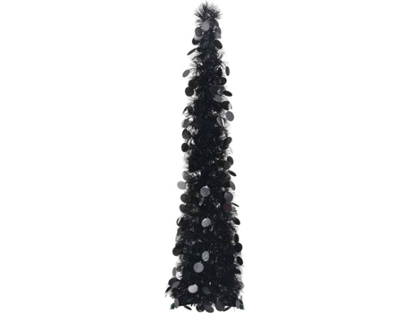 vidaXL Árbol de Navidad artificial plegable PET plateado 120 cm