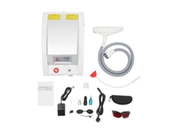 Máquina láser para eliminar tatuajes, 3 cabezales láser, herramienta portátil de belleza facial, color blanco.