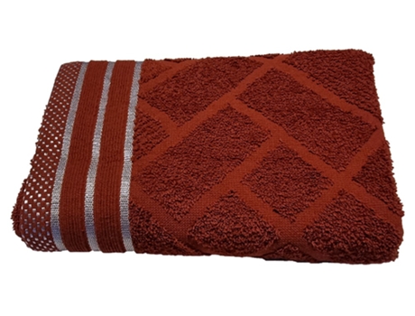 Toalla De Jacquard M`DECO (Rojo - 70X140Cm)