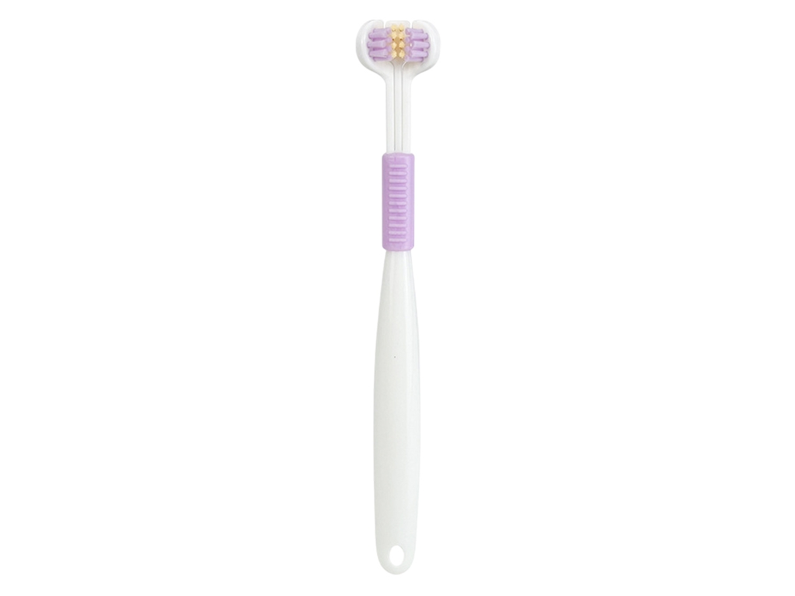 VVJIJILLY Escova De Dentes Tripla, Cerdas Suaves, Limpeza Eficiente Para Adultos E Crianças