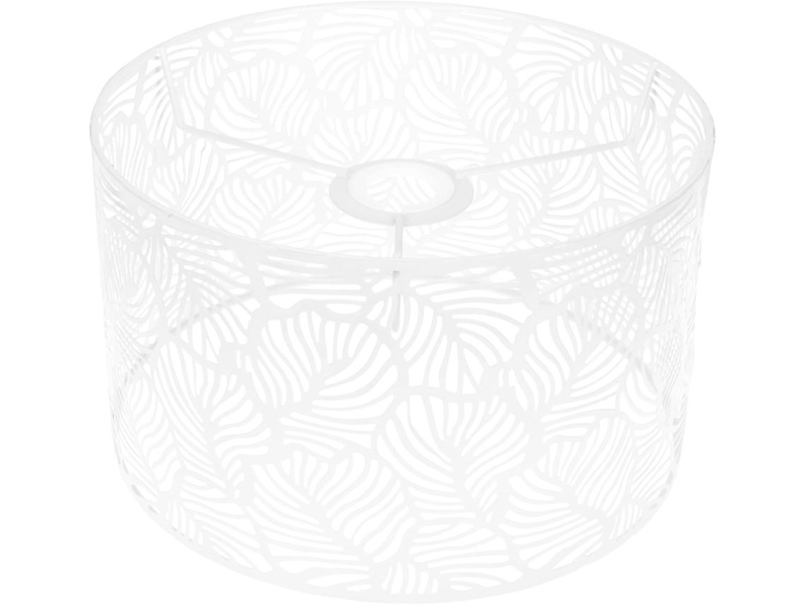 Difusor cilíndrico decorativo de metal para sustituir una lámpara de mesa.