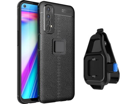 Funda Realme 7 Rugged Leather con Soporte de Cintura Negro