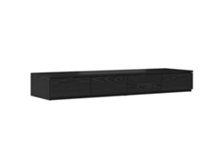 Maison Exclusive - Cajones De Cama Con Cajón Roble Negro 120 X 36,5 X 16,5 Cm