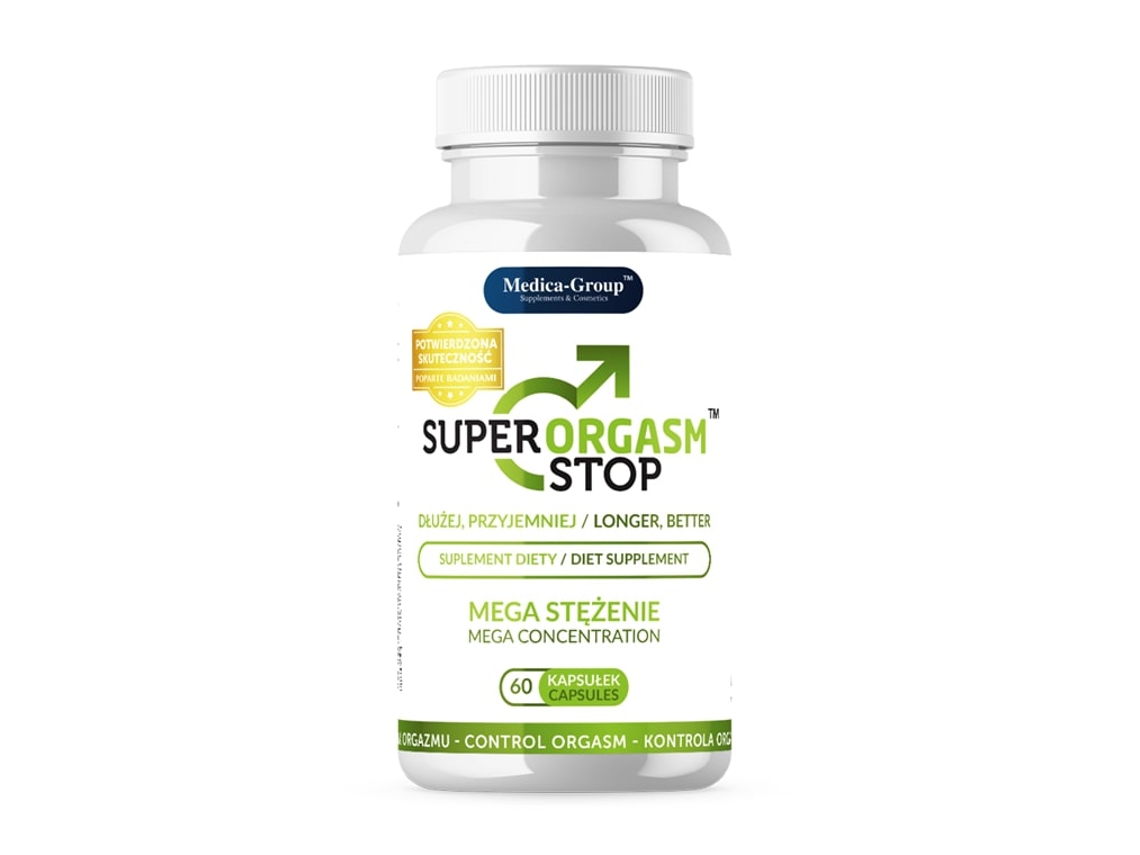 Super Orgasm Stop capsules for premature ejaculation and delayed orgasm