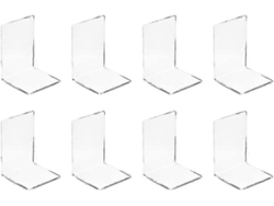 Acrílico transparente para sujetalibros, soportes y topes para libros