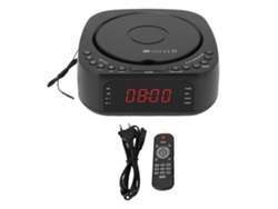 Reproductor De Cd, Reloj Despertador, Radio Bluetooth Con Carga Usb Y Enchufe Eu
