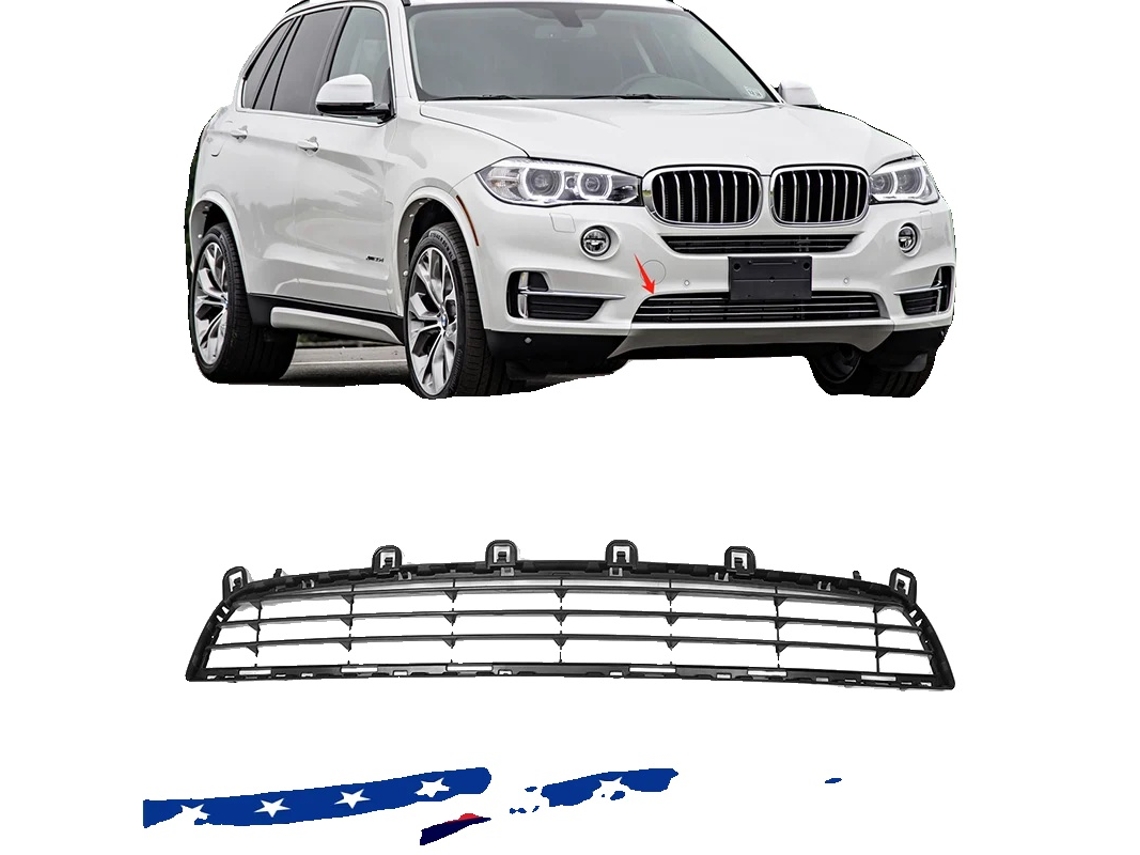 Rejilla de parachoques, plástico de alta calidad, compatible con BMW, instalación frontal, estilo malla, color negro OEM