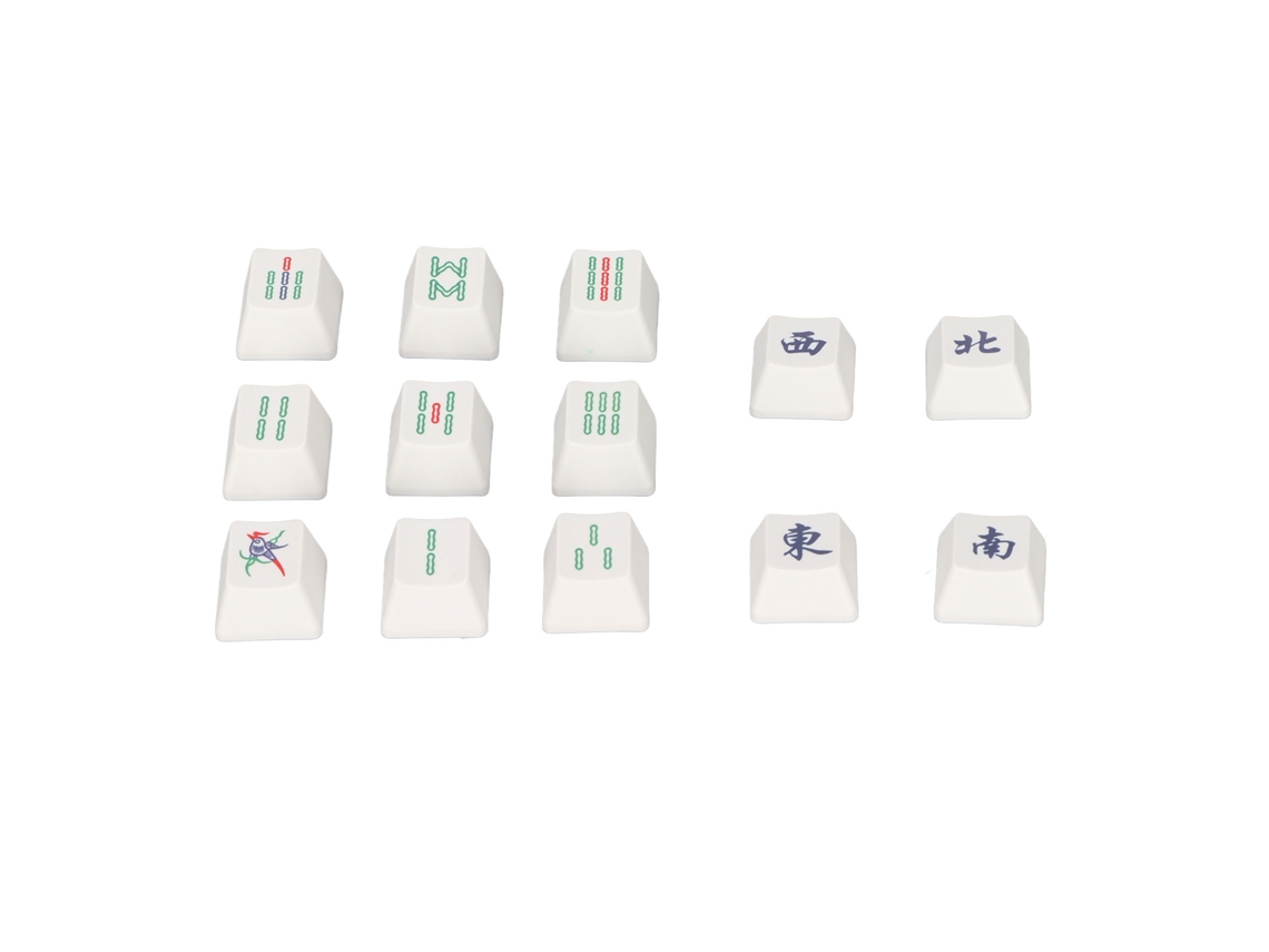 13 Teclas Pbt Cherry Height Mahjong Estilo Chinesas Para Teclado Mecânico Gamer Substituição